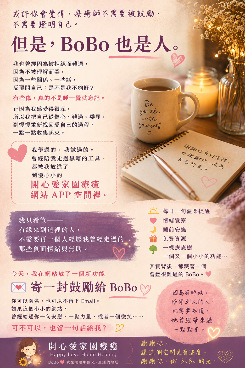 寄一封鼓勵給 BoBo