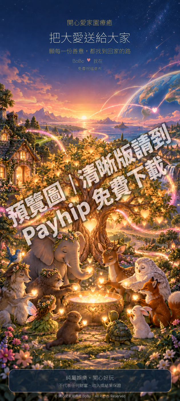 把大愛送給大家｜BoBo 開心接收祝福桌布官網預覽圖