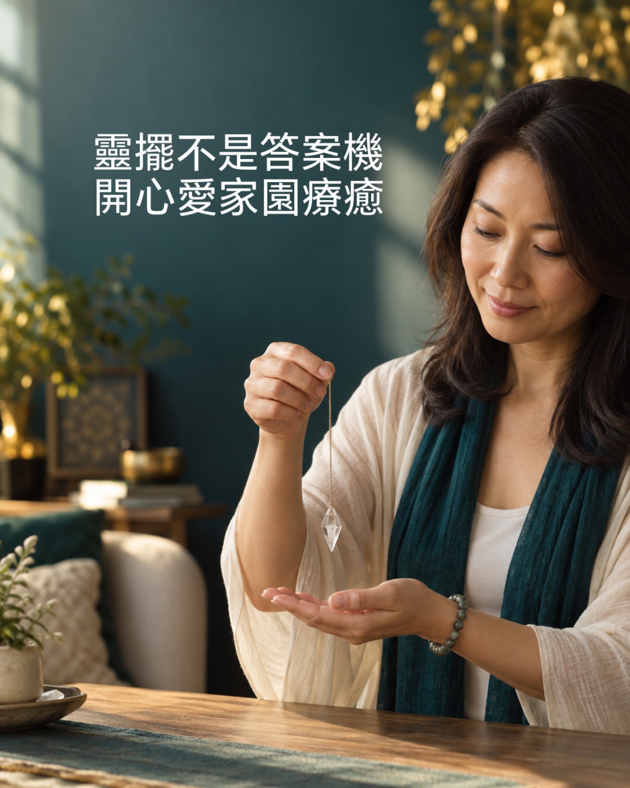 靈擺不是答案機，開心愛家園療癒免費體驗課主視覺