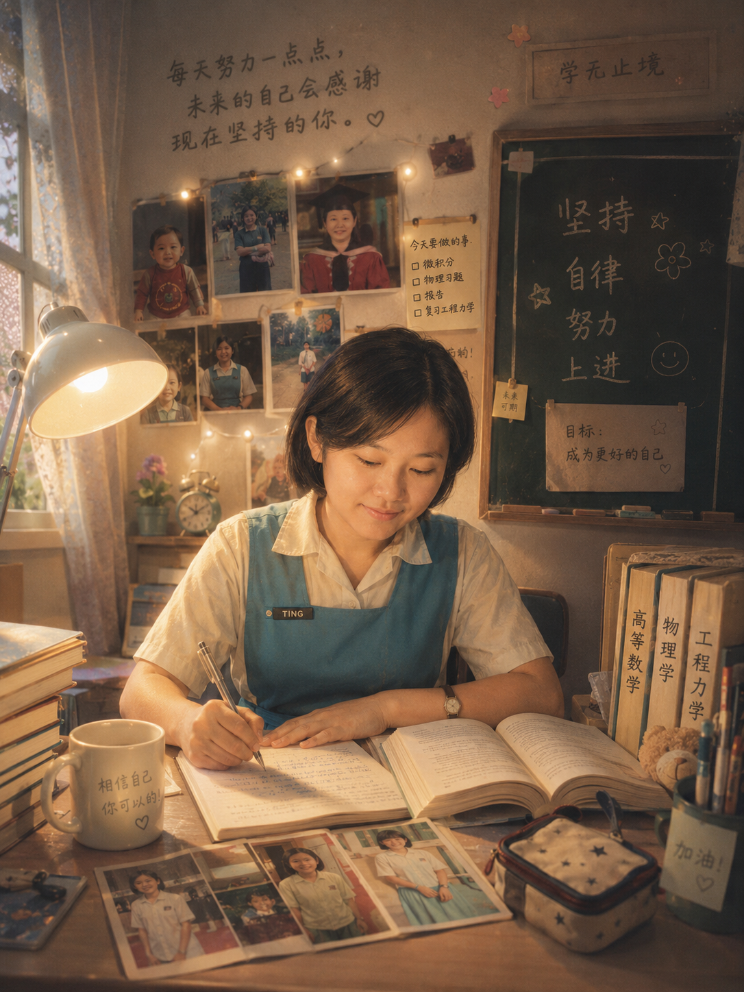 努力念書的日子