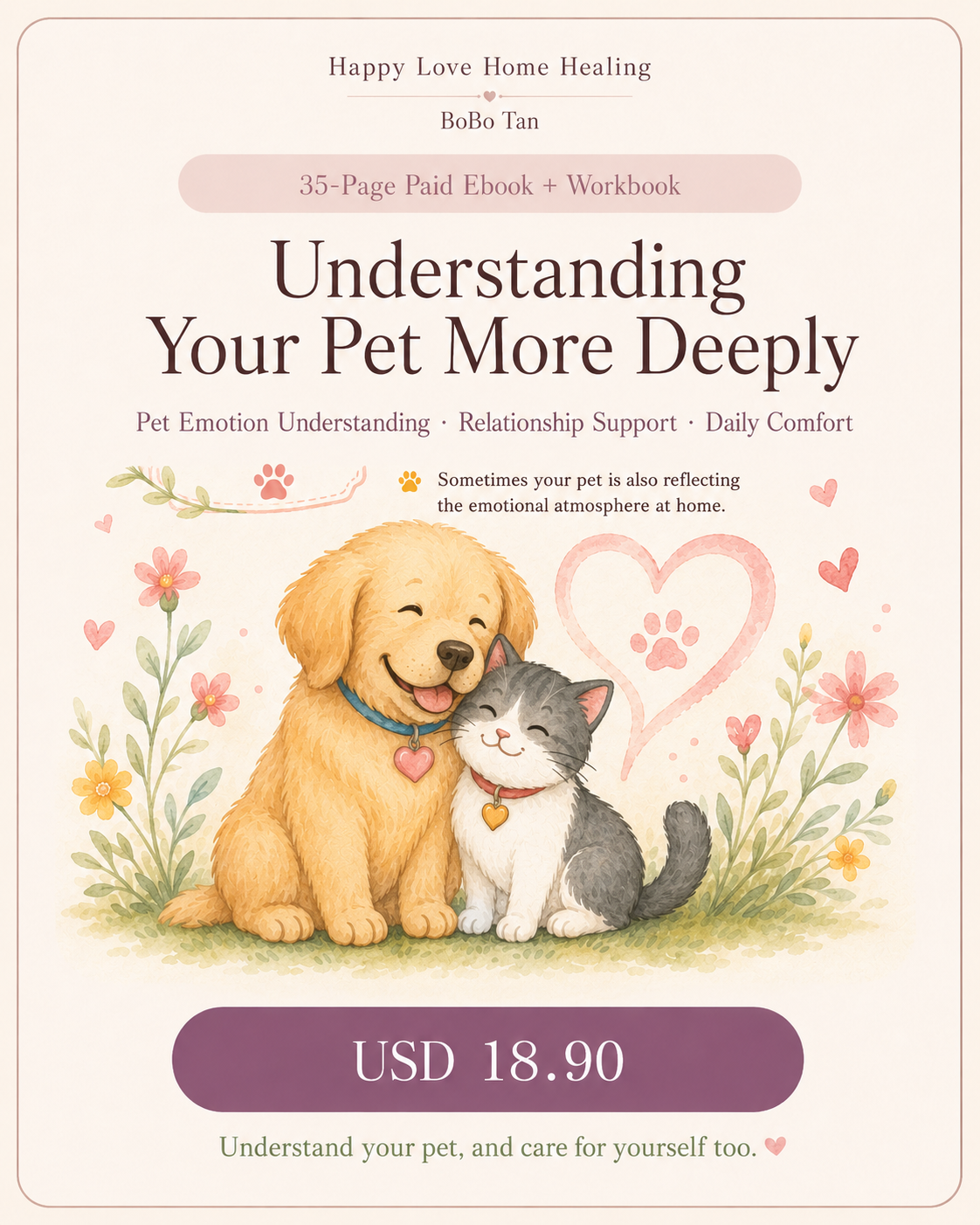 Understanding Your Pet More Deeply 35-page English ebook and workbook